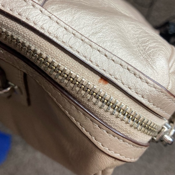 Coach Taylor Champagne Leather Medium Satchel Bag - Picture 8 of 13